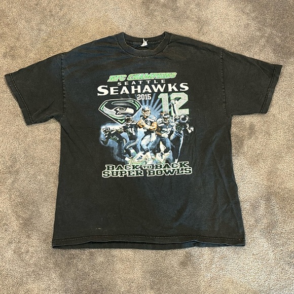 Seattle Seahawks Nfc Champions Tee Shirt - Picture 1 of 4